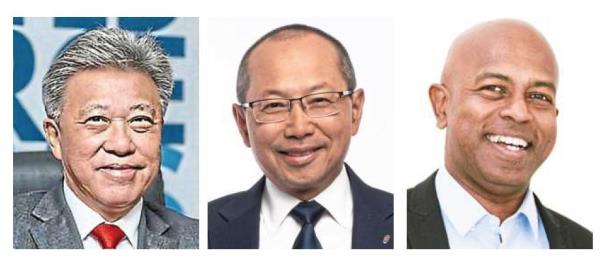 External experts: (From left) Wong, Abdul Wahid and Sivamurugan.