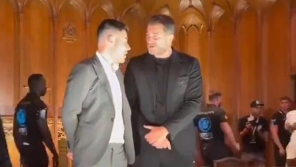 Ben Shalom和Eddie Hearn在周四的新闻发布会上发生了激烈的争执