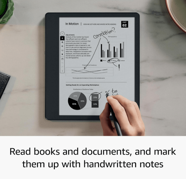 Image of new Kindle Scribble, that now has 24% off