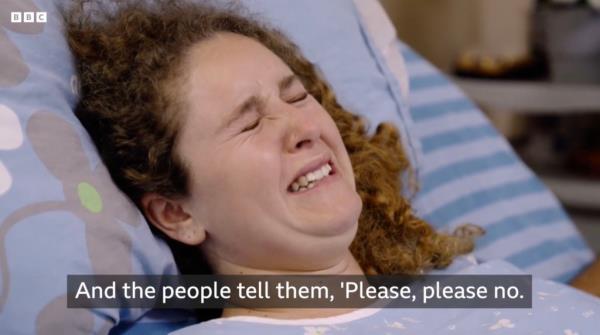 Neta Portal cries while talking about the massacre