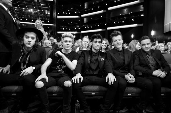 One Direction in the press room of the MTV Video Music Awards at the Barclays Center in Brooklyn, New York, on August 25, 2013.