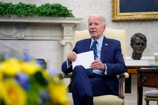 President Biden said Thursday he is ordering the Pentagon to empty its coffers of Ukraine aid before he leaves office.