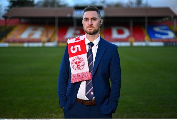 Newly appointed Shelbourne FC Women's manager Eoin Wearen poses for a portrait at Tolka Park in Dublin. Photo by Ben McShane/Sportsfile