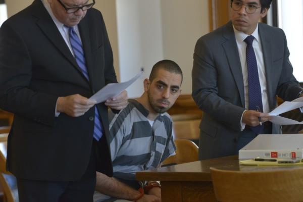 Hadi Matar is pictured in court.