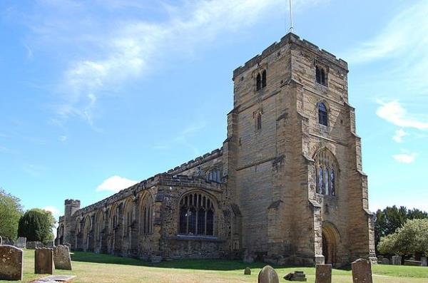 St Dunstan's Church in Cranbrook on a bright sunny day