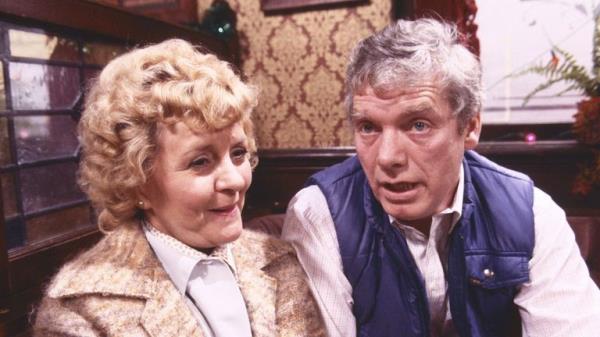 Lynne Perrie (as Ivy Tilsley) and Geoff Hinsliff (as Don Brennan)
1987