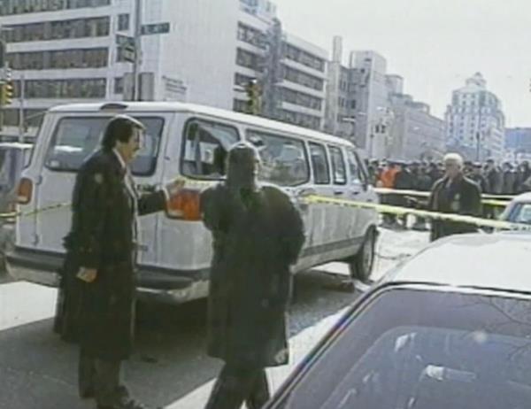 The van in which Ari Halberstam was murdered.
