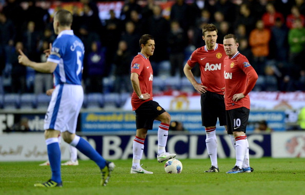 Wigan stunned Manchester United in April 2012
