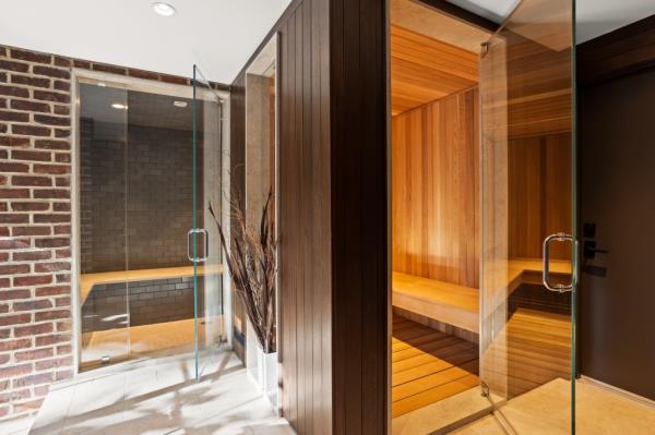 The sauna.