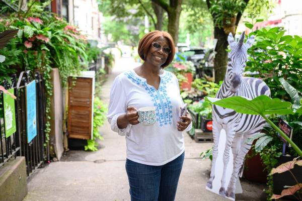 Beverly Hall standing on street in Brooklyn