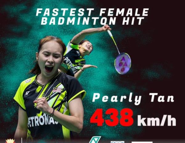 Pearly Tan sets world record for fastest badminton smash