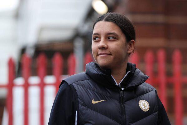 Sam Kerr of Chelsea arrives prior to the Barclays Women's Super League match between Bristol City and Chelsea FC at Ashton Gate Stadium on December 17, 2023 in Bristol, England. (Photo by Ryan Hiscott/Getty Images) Sam Kerr of Chelsea arrives prior to the Barclays Women's Super League match between Bristol City and Chelsea FC at Ashton Gate Stadium on December 17, 2023 in Bristol, England. (Photo by Ryan Hiscott/Getty Images)
