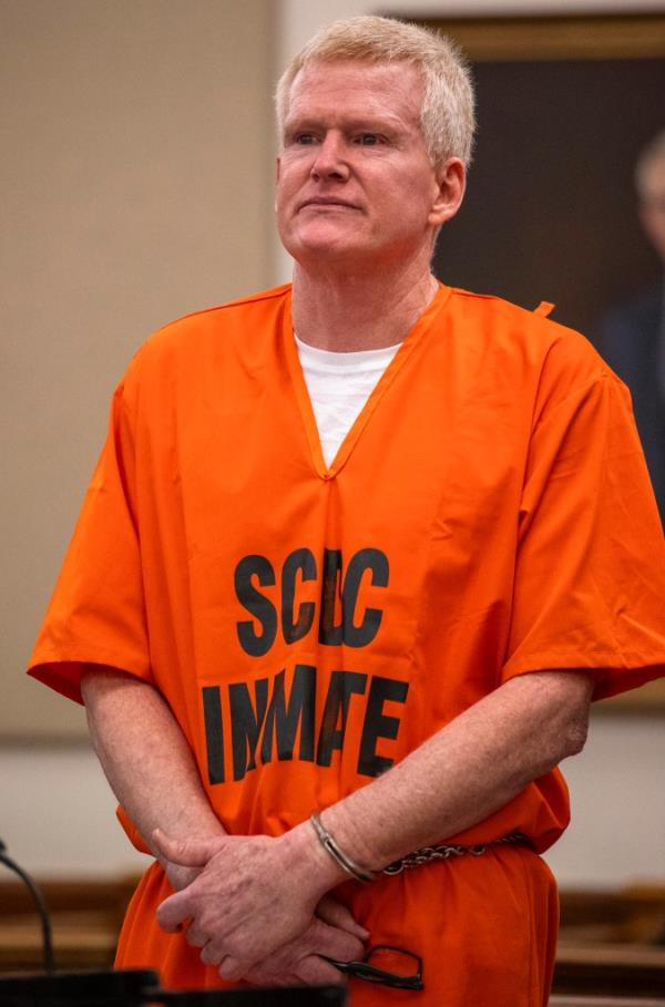 Alex Murdaugh addressing the court during his sentencing at the Beaufort County Courthouse, South Carolina