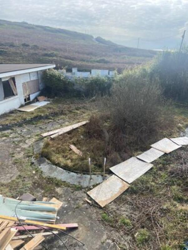Lots of cleaning up at the site