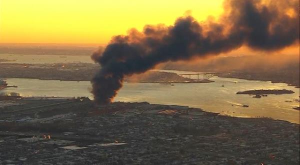New Jersey Industrial Park Fire