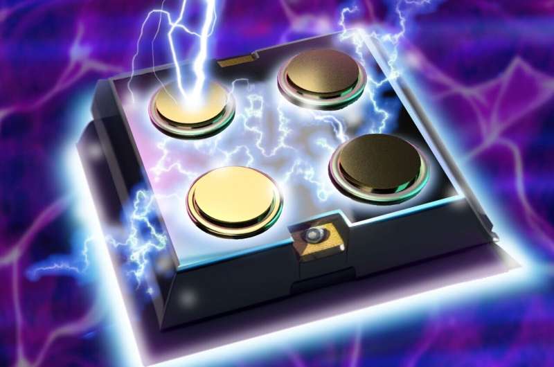 Quantum material exhibits “non-local” behavior that mimics brain function