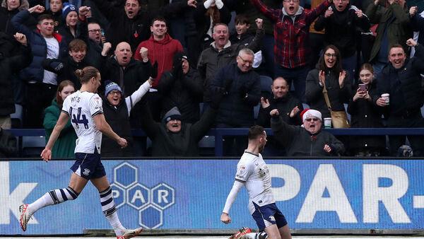 Alan Browne strikes to help Preston dent Leeds' automatic promotion hopes