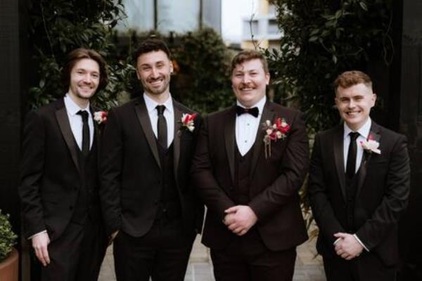 Stephen O’Sullivan with Paul O'Keeffe, Brendan O'Brien and Kevin O'Leary.