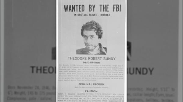 wanted poster of Ted Bundy