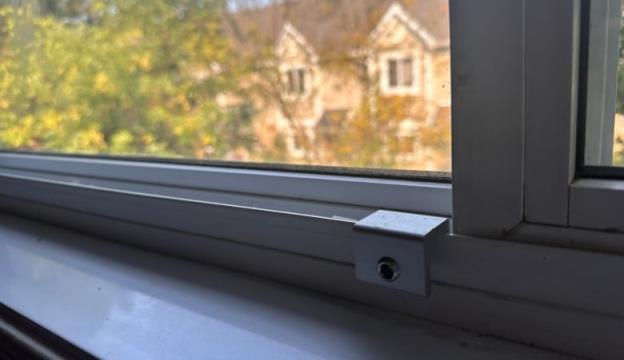 The window through which a neighbour came in has been bolted shut.