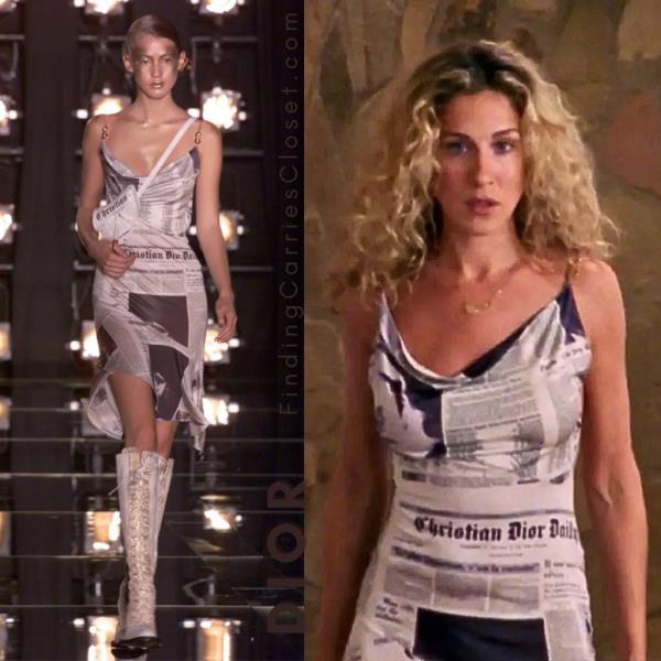 Allegra Rosa, 24, in a Carrie Bradshaw-inspired outfit including mint green tutu and baby blue laced tank top, window shopping in West Village, New York.