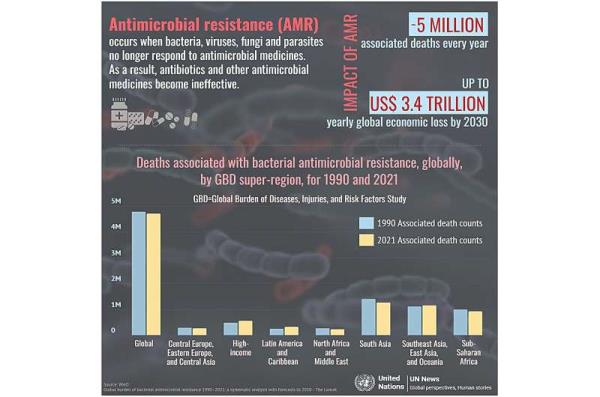 Nations vow to cut deaths from drug resistant bacteria