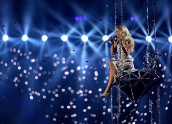Sabrina Carpenter performs "Please Please Please" during the MTV Video Music Awards on Wednesday, Sept. 11, 2024.