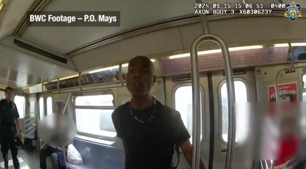 Derrell Mickles confronts cops.