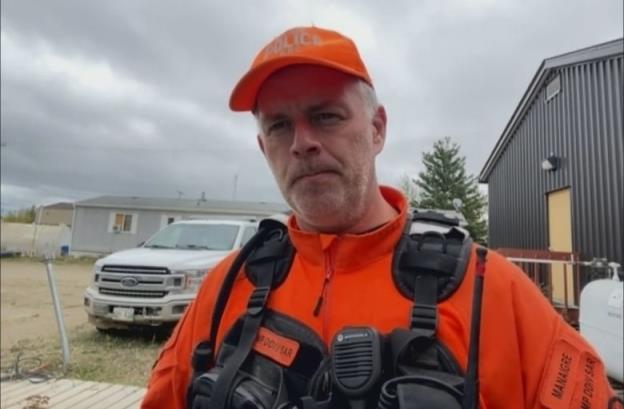 Sgt. Paul Manaigre says searchers are heading out in three groups to search bushes on the west side of the community.