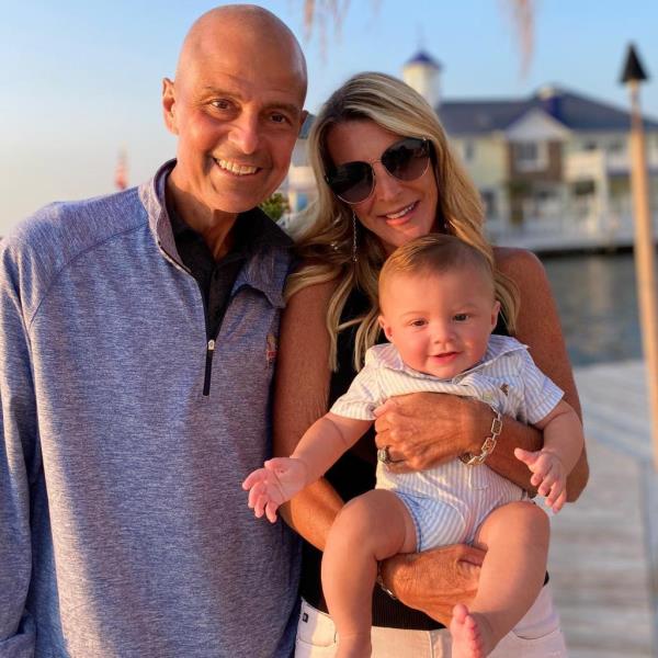 Joan Vassos and John pictured with their grandson in a photo posted to instagram on September 6, 2020.