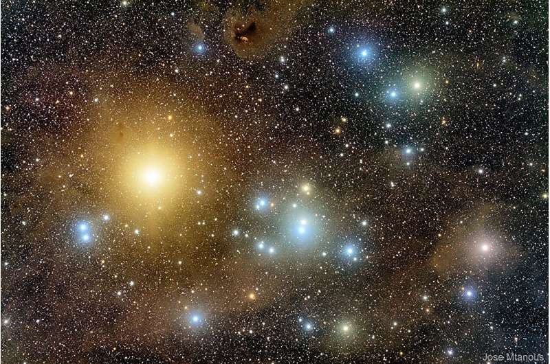 研究暗示在离地球最近的毕宿星团中存在黑洞