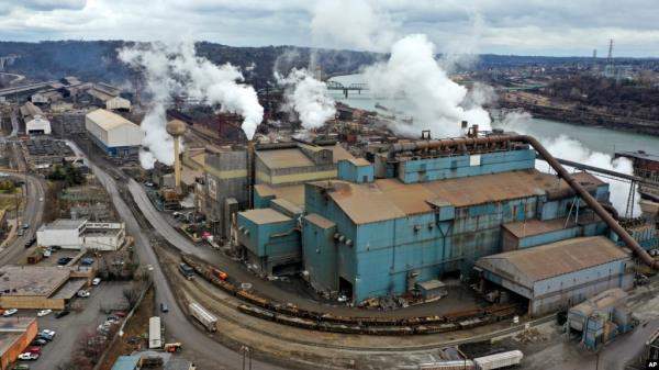 FILE - A portion of U.S. Steel's Edgar Thomson Works in Braddock, Pa., is shown on Dec. 18, 2023. An arbitration board ruled Sept. 25, 2024, that U.S. Steel may proceed with its proposed acquisition by Nippon Steel.