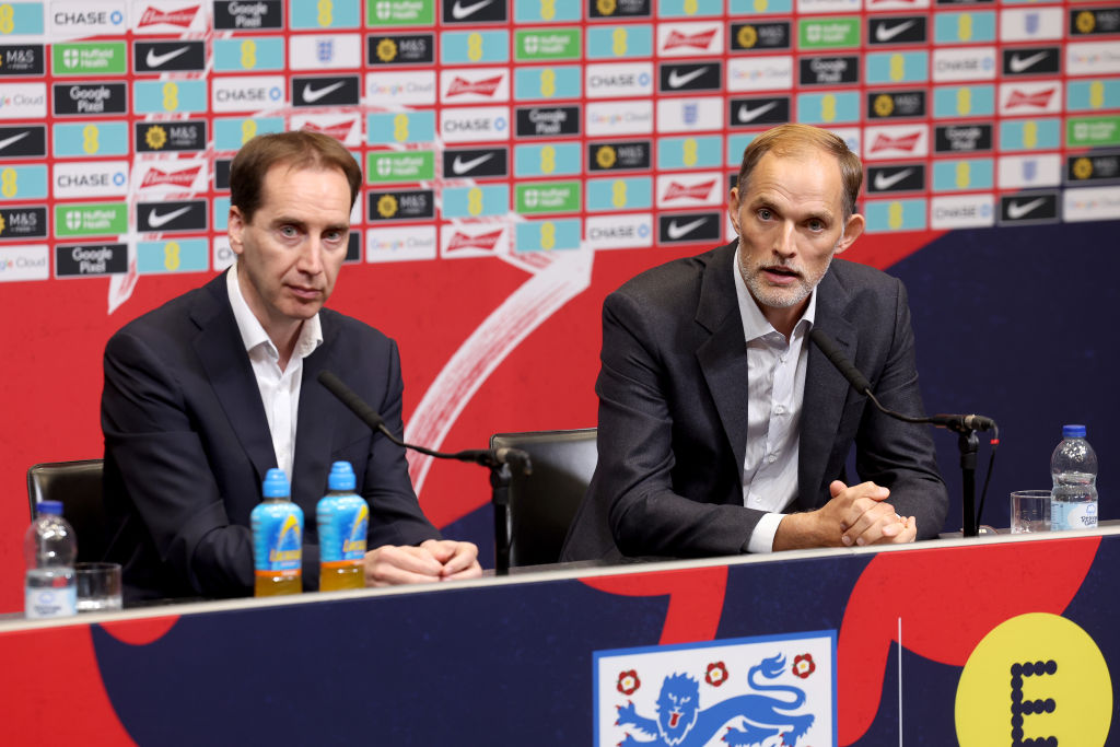 Thomas Tuchel at his England press conference