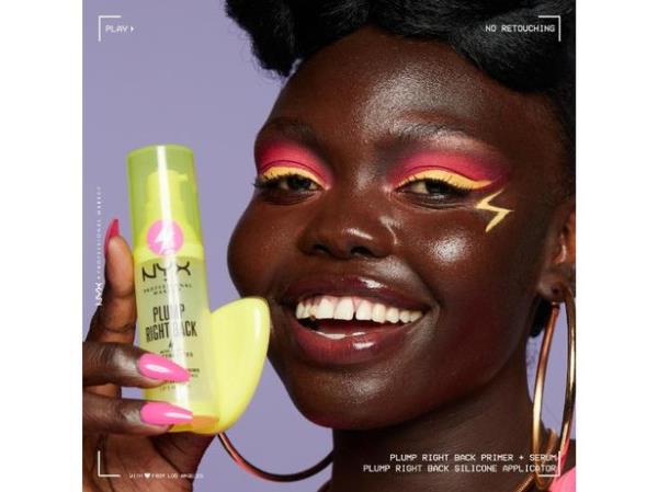 Model holding NYX primer