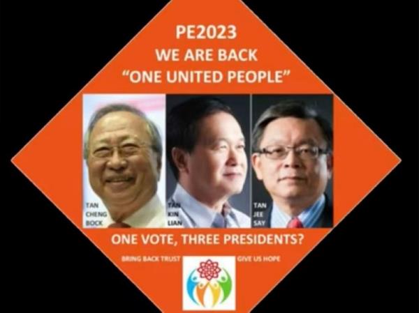 新加坡总统选举: 分析人士表示，反对派支持和'三位总统'的说法对陈建联的独立性产生质疑