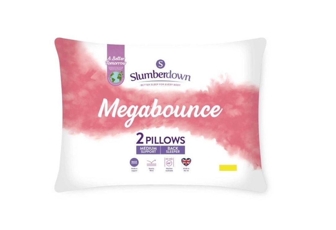 阿尔迪Slumberdown Megabounce枕头对