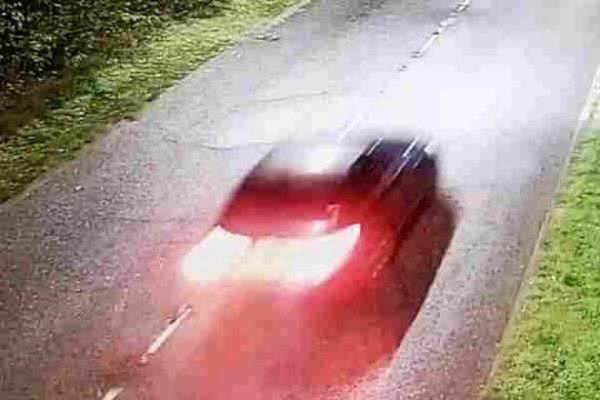 CCTV of the car police are trying to trace
