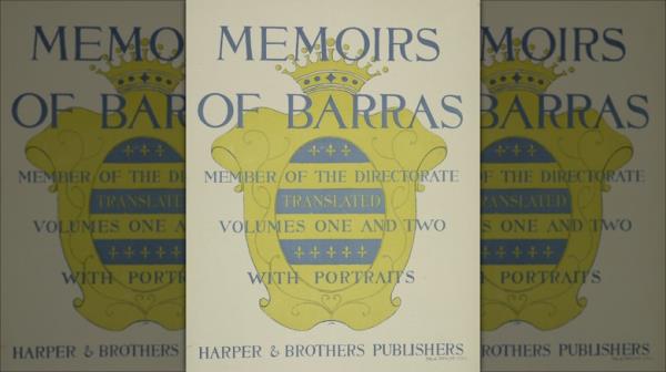 Cover of Memoirs of Barras