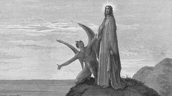 Angel fights devils