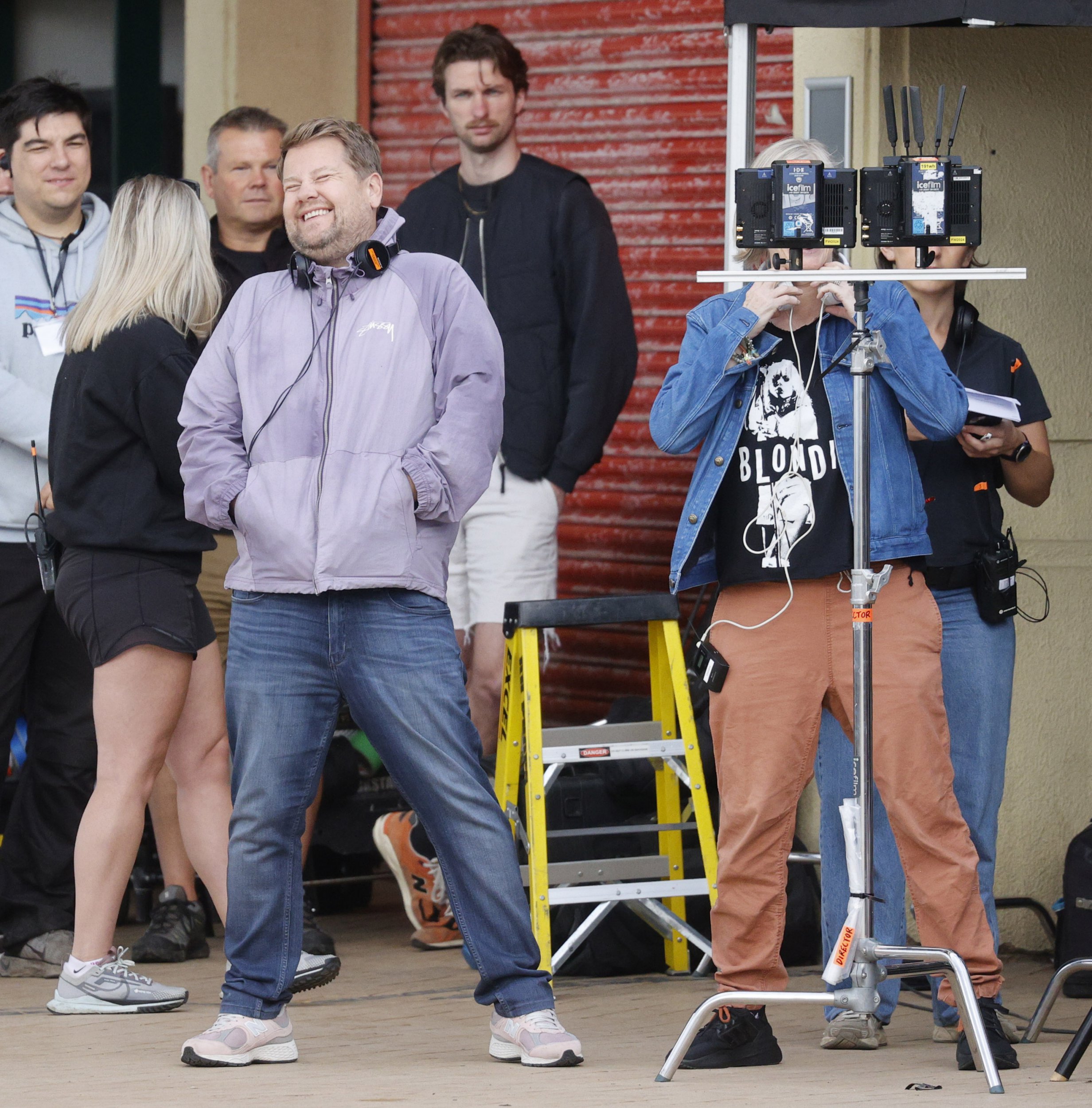 James Corden filming Gavin and Stacey's final episode in Barry