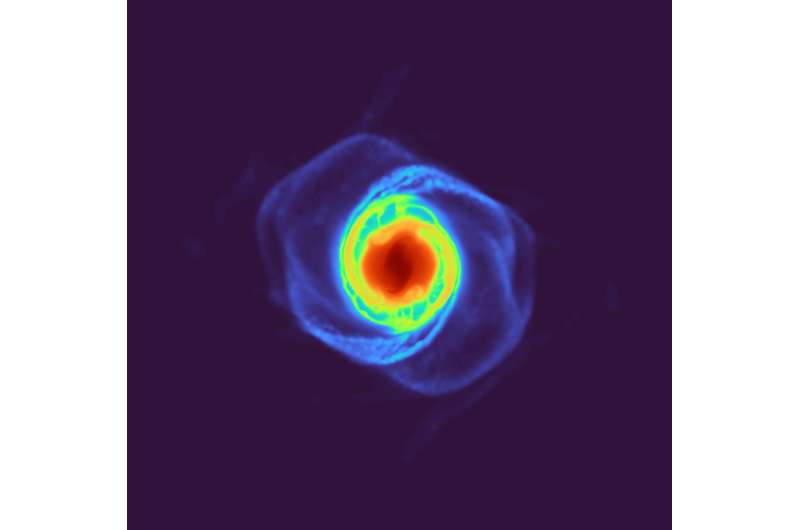 New giant planet evidence of possible planetary collisions