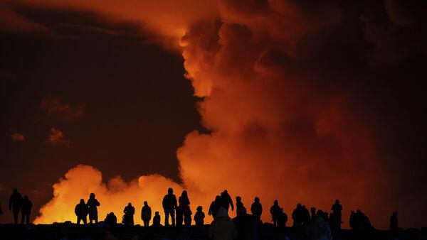 Icelandic volcano erupts for fourth time in three months