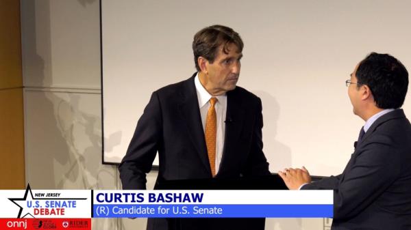 Both Bashaw and Kim, 42 are each looking to fill the Senate seat vacated by Democrat Bob Menendez,