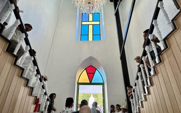 A number of Pacific leaders have attended a church service together on the eve of the 52nd Pacific Islands Forum in Sunday local time at the Avarua Cook Island's Christian Church in Rarotonga. 5 November 2023.