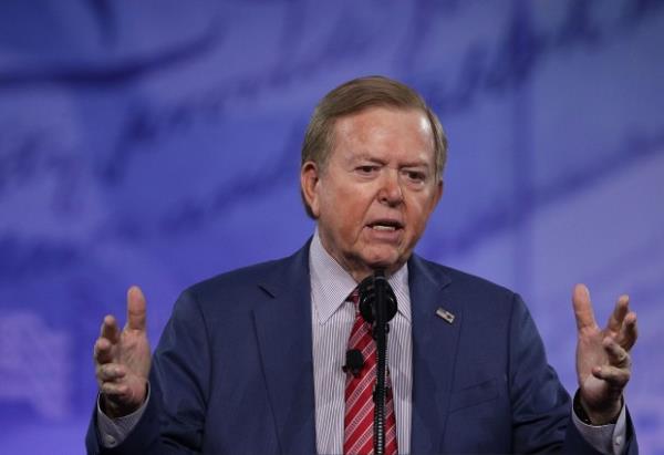 Lou Dobbs, previously of Fox Business Network, speaks during the Conservative Political Action Conference at the Gaylord National Resort and Convention Center on Feb. 24, 2017, in National Harbor, Md. (Alex Wong/Getty Images)