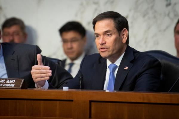 GOP. Senator Marco Rubio said he was against Palestinian resettlement in the United States.