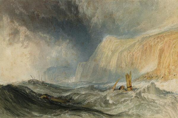 'A Shipwreck off Hastings' by Joseph Mallord William Turner. 'A Shipwreck off Hastings' by Joseph Mallord William Turner.