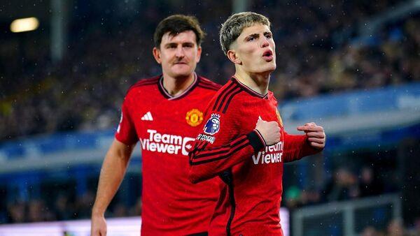 Alejandro Garnacho in disbelief after stunner silences Goodison revolt