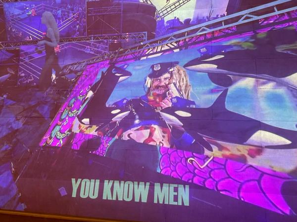 Screen showing images from "A Metta Prayer" with the words "You Know Men"