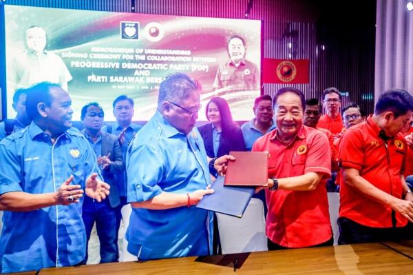 砂拉越的PDP与当地反对党PSB签署合作谅解备忘录